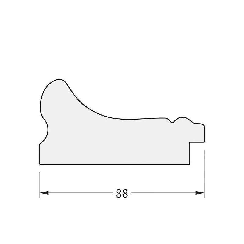 Зеркало Evoform Octagon 71х71 BY 7349 в багетной раме - Хамелеон 88