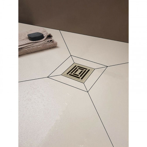 Душевой трап Berges Platz Uno 150x150 090170 с решеткой Хром матовый