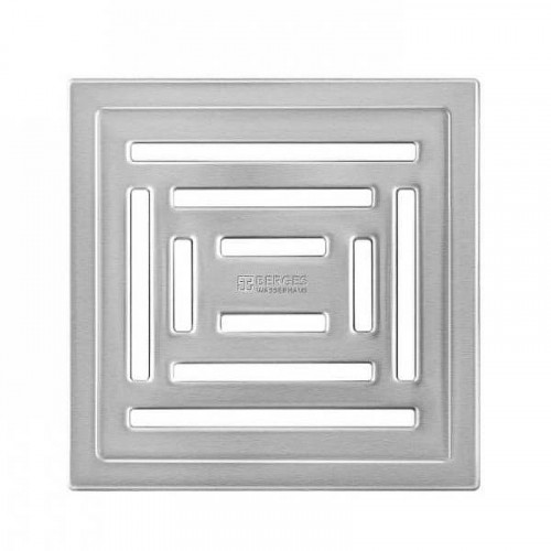 Душевой трап Berges Platz Uno 150x150 090170 с решеткой Хром матовый