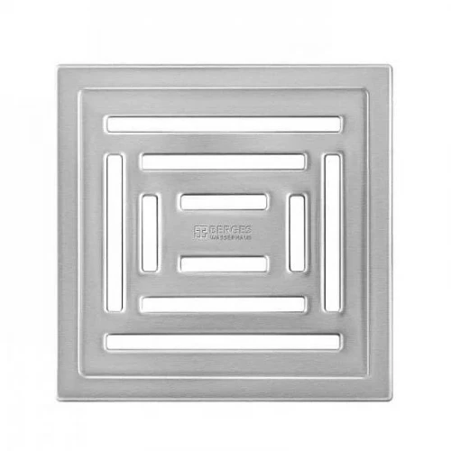 Душевой трап Berges Platz Uno 150x150 090170 с решеткой Хром матовый