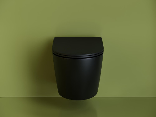 Унитаз с инсталляцией DIWO Ceramicanova Uno Rimless CN11001MB + DIWO 4501 с сиденьем Микролифт с клавишей смыва цвет Глянцевый белый