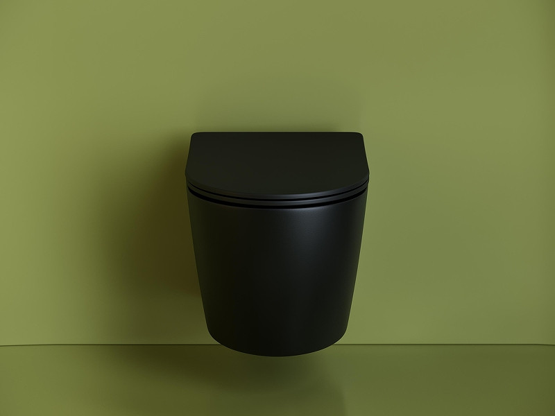 Унитаз с инсталляцией DIWO Ceramicanova Uno Rimless CN11001MB + DIWO 4501 с сиденьем Микролифт с клавишей смыва цвет Глянцевый белый