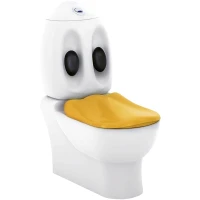 Унитаз компакт Creavit Ducky DC360-11CB00E-0000 Белый без бачка и сиденья фарфор напольный