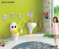 Унитаз компакт Creavit Ducky DC360-11CB00E-0000 Белый без бачка и сиденья фарфор напольный