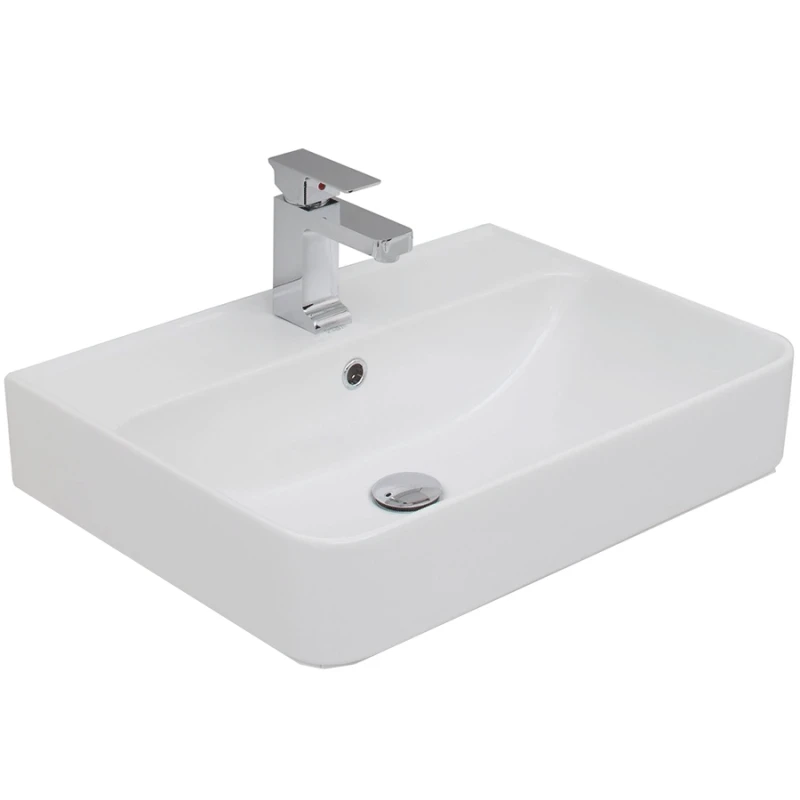 Комплект мебели для ванной Aquanet Виченца 60 199301 Белый глянец МДФ / ЛДСП