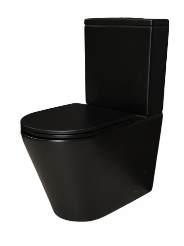 Унитаз компакт Gid Cortado Tn2189Bm 62248Y цвет Черный матовый с бачком и сиденьем Микролифт