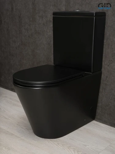 Унитаз компакт Gid Cortado Tn2189Bm 62248Y цвет Черный матовый с бачком и сиденьем Микролифт