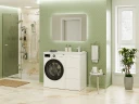 Тумба с раковиной Brevita Grafit 100 R УТ000015080 Белая матовая МДФ / ЛДСП
