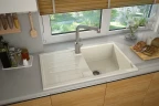 Кухонная мойка Aquaton Верона 86 1A710032VR290 Шампань искусственный камень (литьевой мрамор) встраиваемый