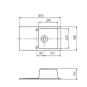 Кухонная мойка Aquaton Верона 86 1A710032VR290 Шампань искусственный камень (литьевой мрамор) встраиваемый
