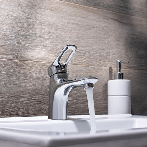 Смеситель для раковины Ростовская Мануфактура Сантехники SL120-001F Хром