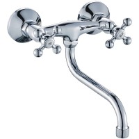 Смеситель для кухни Haiba HB4319 Хром на стену