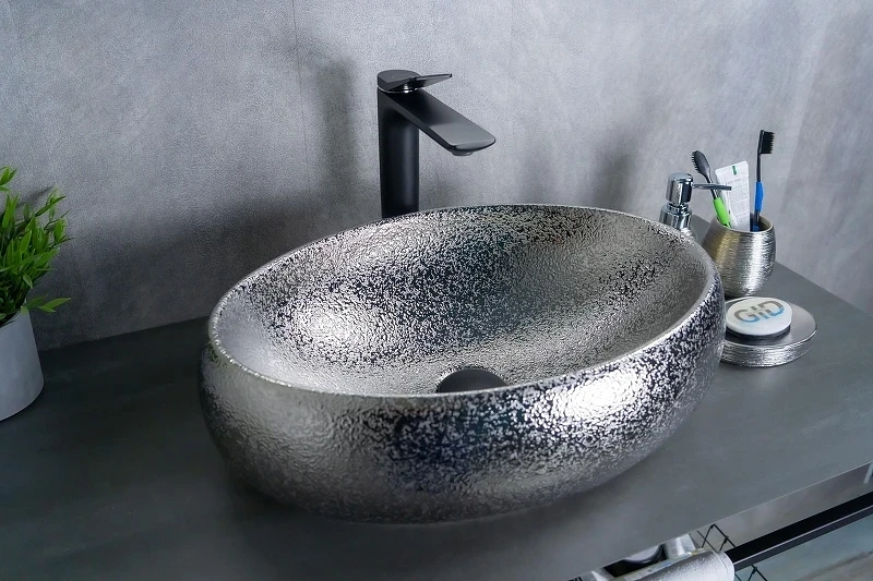 Раковина-чаша Gid Lago 48 9030s 52235 цвет Хром