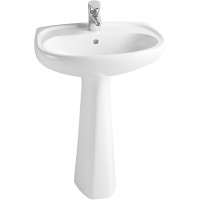 Раковина Vitra Normus 55 9600B003-7650 Белая фарфор подвесная