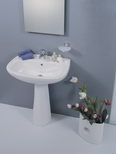 Раковина Vitra Normus 55 9600B003-7650 Белая фарфор подвесная