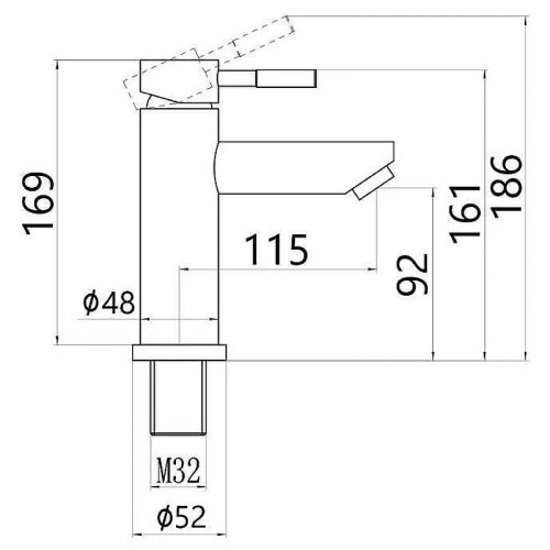 Смеситель для раковины Maretti Project-S PS32RF19 Сатин