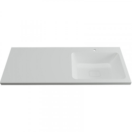 Раковина Orange Камилла 120 OP-120RAR с местом под стиральную машину Белая искусственный камень (литьевой мрамор) полувстраиваемая, с местом под стиральную машину