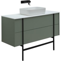 Тумба под раковину Allen Brau Reality 120 1.32008.CGM подвесная Олива матовая МДФ / ЛДСП