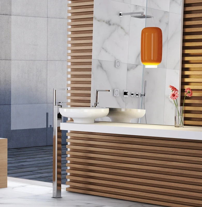 Смеситель для раковины Webert Living LV832101560 Черный матовый на пол