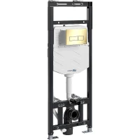 Инсталляция WasserKRAFT Alme 15TLT.010.ME.PG03 для унитаза с клавишей смыва Золото