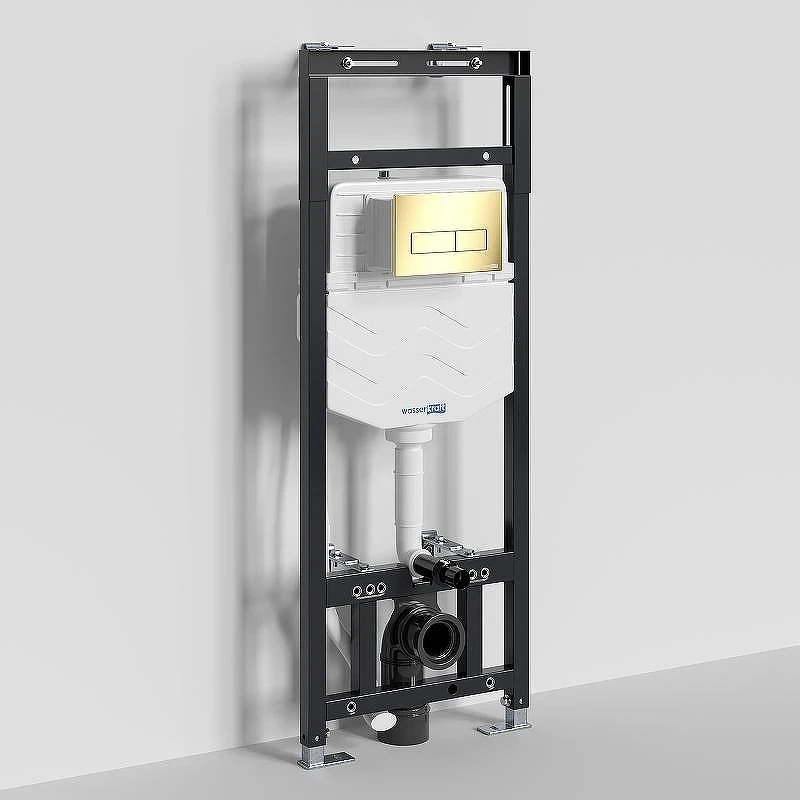 Инсталляция WasserKRAFT Alme 15TLT.010.ME.PG03 для унитаза с клавишей смыва Золото