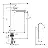 Смеситель для раковины Hansgrohe Vivenis 75040700 Белый матовый латунь