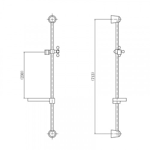 Душевая штанга D-Lin D63562 цвет Хром