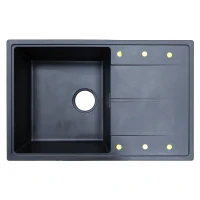 Кухонная мойка Azario Izmir 74 CS00097684 цвет Черный