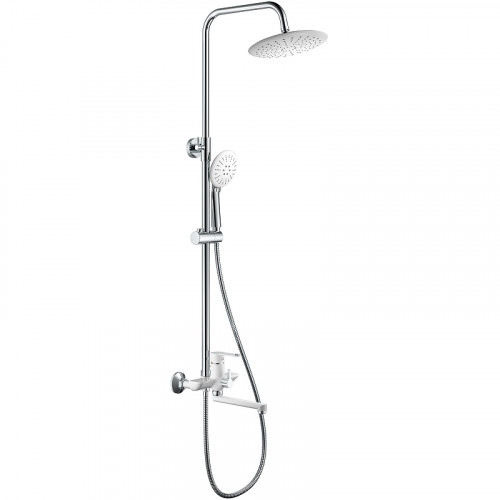 Душевая система Haiba HB24557-8 Белый Хром латунь на стену