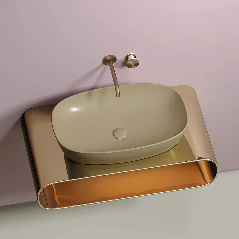 Раковина-чаша Ceramicanova Element 60 CN6049MC Капучино матовая фарфор накладная