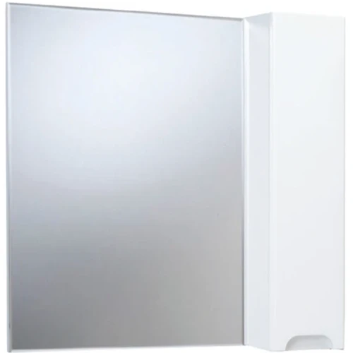 Зеркало со шкафом Bellezza Андрэа 80 4619013001018 R Белое МДФ / ЛДСП, стекло