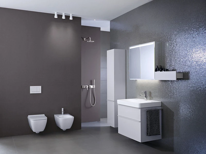 Тумба под раковину Geberit Smyle Square 75 500.353.00.1 Белый глянцевый МДФ / ЛДСП