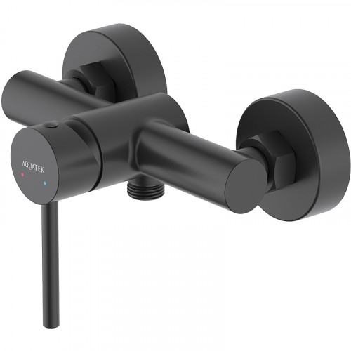 Смеситель для душа Aquatek Европа AQ1360MB Черный матовый латунь на стену