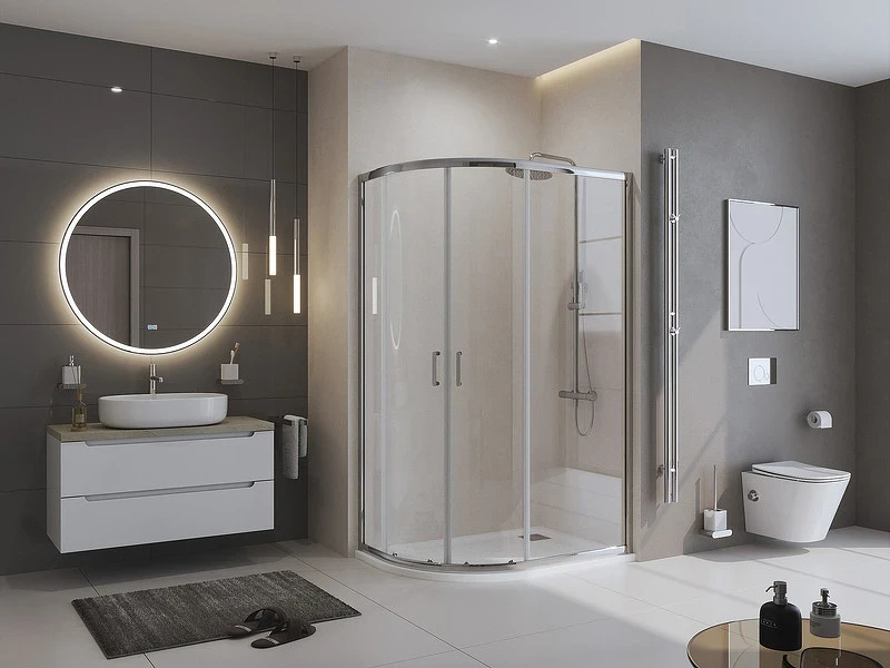 Душевой поддон из искусственного камня BelBagno Uno 120x90 R TRAY-MR-UNO-RH-120/90-550-35-W-R-CR Белый