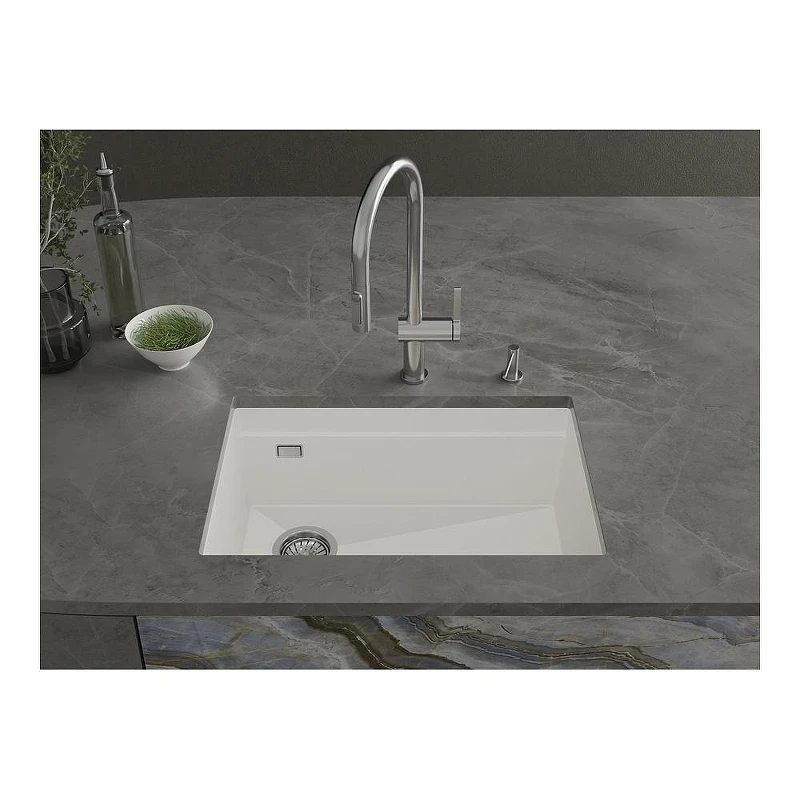 Кухонная мойка Rivelato Lino 65 LN-654-L brina цвет Иней