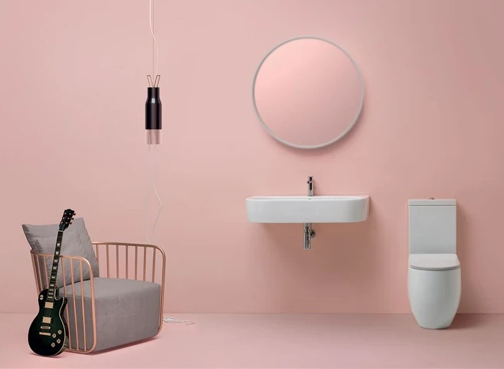 Унитаз компакт Kerasan Flo 3117 без сиденья и без бачка фаянс напольный