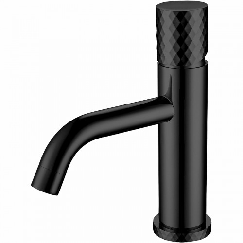 Смеситель для раковины Boheme Stick 121-BB Черный матовый латунь