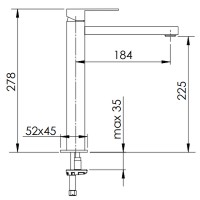 Смеситель для раковины Remer Q-Design QD10LXL Хром латунь