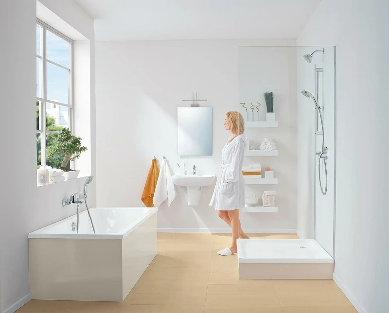 Смеситель для раковины Grohe Baucurve 32805000 Хром латунь