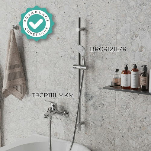 Душевой гарнитур Paini Bergamo R BRCR121L7R Хром