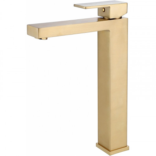 Смеситель для раковины Abber Daheim AF8211G Золото матовое латунь на столешницу