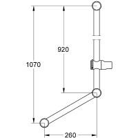 Штанга для душа Grohe Relexa 28587000 Хром латунь на стену