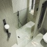Душевая дверь Maybah Glass MGD-509-6 905x1950 на петлях Черный стекло прозрачное