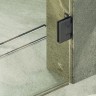 Душевая дверь Maybah Glass MGD-509-6 905x1950 на петлях Черный стекло прозрачное