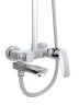 Душевая система BelBagno Due DUE-VSCM-GM цвет Оружейная сталь
