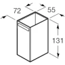 Стакан для зубных щеток Roca Rubik 816844024 цвет черный матовый