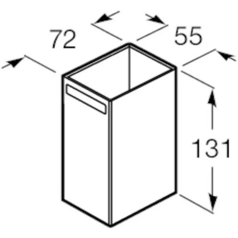 Стакан для зубных щеток Roca Rubik 816844024 цвет черный матовый