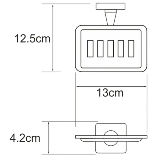 Мыльница WasserKRAFT Dill K-3969 Хром