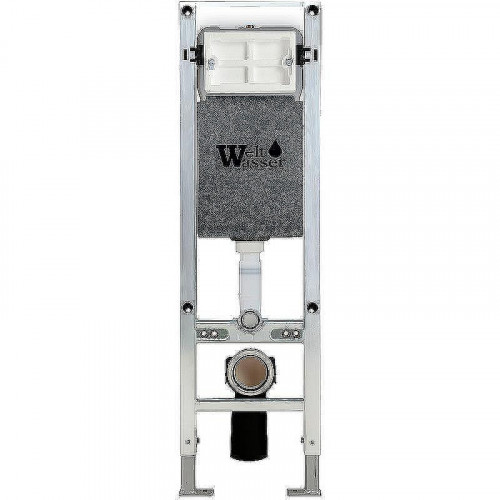 Комплект унитаза с инсталляцией WeltWasser AMBERG 350 ST + MERZBACH 043 MT-GR + AMBERG RD-BL 10000011365 цвет Серый матовый с сиденьем Микролифт и клавишей смыва цвет Черный