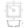 Кухонная мойка Reflexion Base 43 RX0743BL цвет Черный